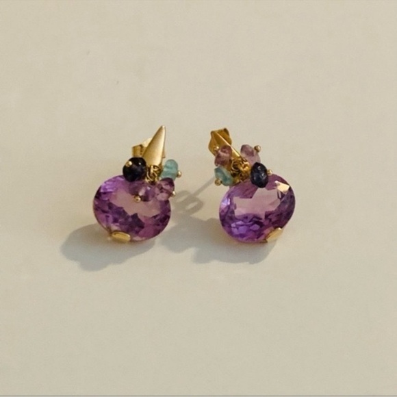 Ross-Simons Jewelry - Ross Simons | Earrings | Amethyst Cluster Stud Earrings